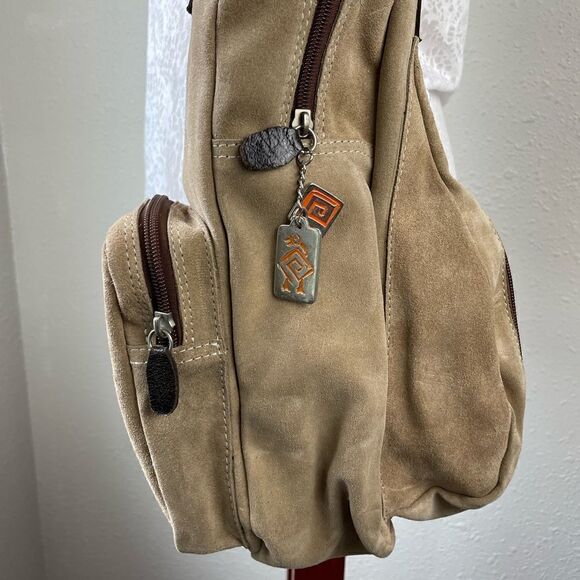 NWT Prago Tan Leather Crossbody Bag - Picture 2 of 7